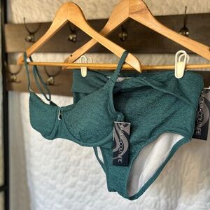 NWT Teal Bikini High Waisted Medium M